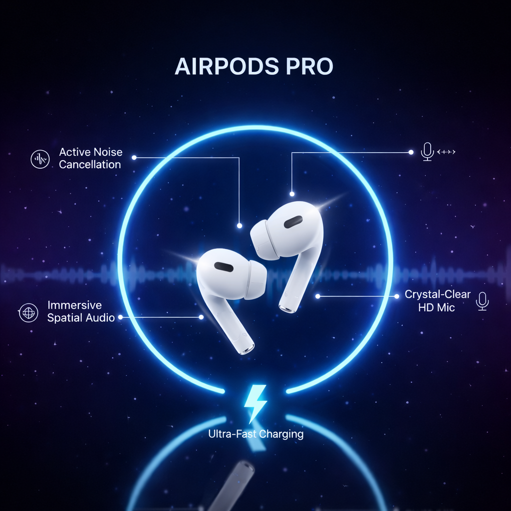 Premium TWS Bluetooth Earbuds with Charging Case | HD Mic, Deep Bass & Long Battery Life