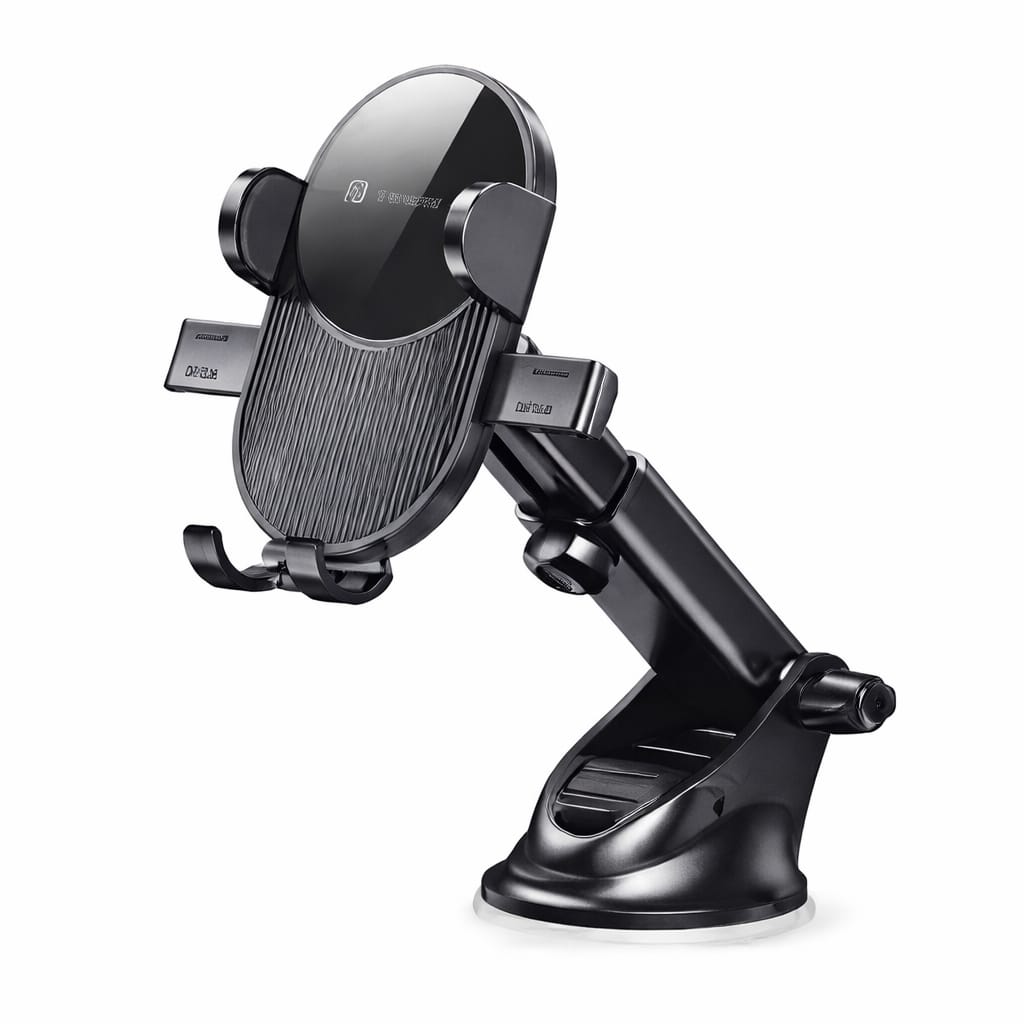 360° Rotating Car Mobile Phone Holder | Strong Grip Dashboard & AC Vent Mount | Universal for All Smartphones