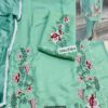 Sea Green Cosmo Shimmer Embroidered Punjabi Suit With Chinnon Dupatta